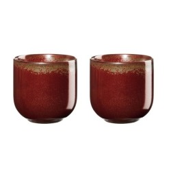 Set of 2 Teacups 200ml – Coppa Rusty Red