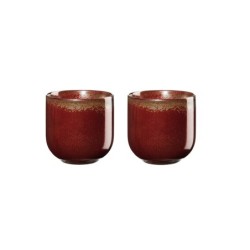 Set of 2 Teacups 150ml – Coppa Rusty Red