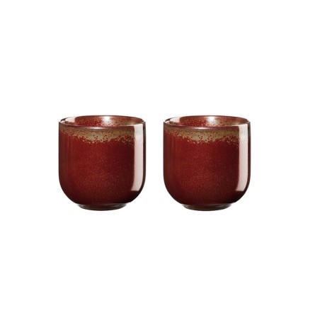 Set of 2 Teacups 150ml – Coppa Rusty Red