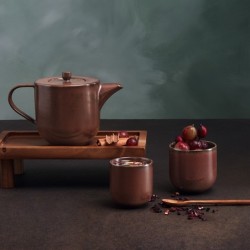 Set of 2 Teacups 150ml – Coppa Rusty Red