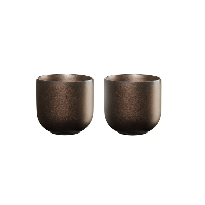 Conjunto de 2 Copos para Chá 150ml – Coppa Ferro Conjunto de 2 Copos para Chá 150ml – Coppa Ferro