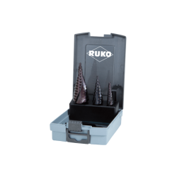 RUKO Set Of Steel Drill HSS-TiAlN (Drills Nº 0/9, 1 And 2 - Industrial Box)