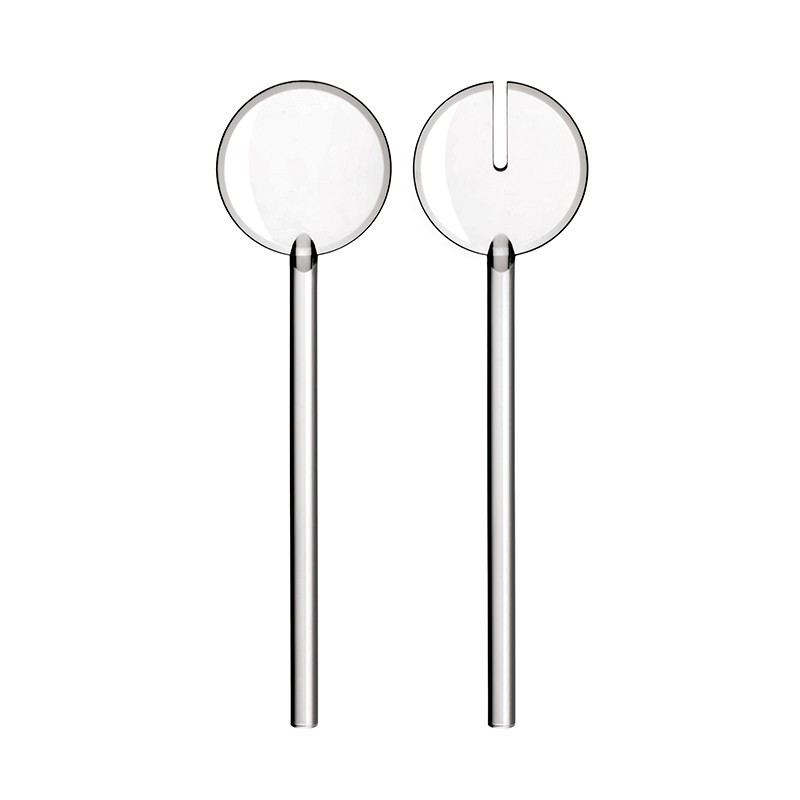 Salad Servers Clear - Tiffany