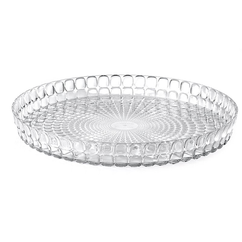 Tabuleiro Redondo Transparente - Tiffany