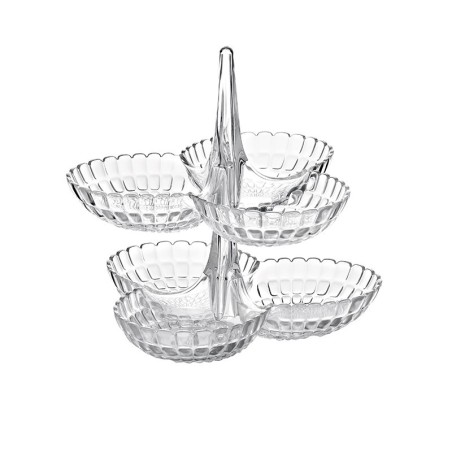 Set de 2 Pratos de Aperitivos Transparente - Tiffany