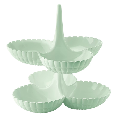 Conjunto de 2 Pratos para Aperitivos Verde Malva - Tiffany