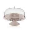 Cake Stand with Dome Taupe - Tiffany