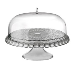 Cake Stand With Dome Grey Ø36cm - Tiffany