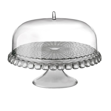PRATO PARA BOLOS COM PE + CAMPANULA CINZ