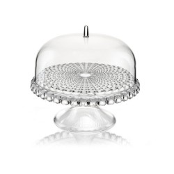 Cake Stand With Dome Clear Ø30cm - Tiffany