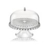 Prato para Bolo com Pé e Campânula Transparente Ø30cm - Tiffany