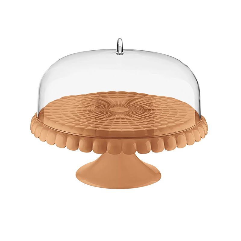 Small Cake Stand with Dome Terracotta - Tiffany