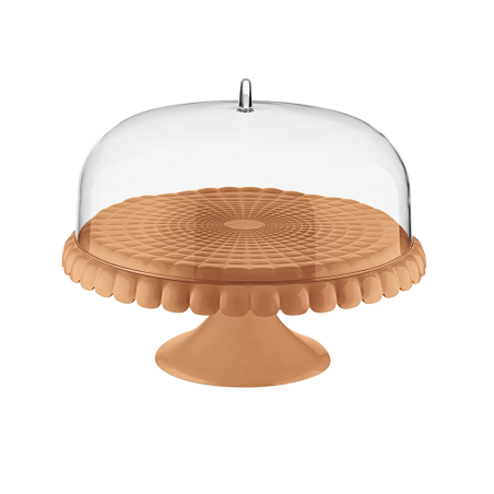 Small Cake Stand with Dome Terracotta - Tiffany