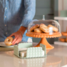 Small Cake Stand with Dome Terracotta - Tiffany
