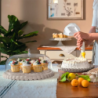 Cake Serving Set Taupe - Tiffany
