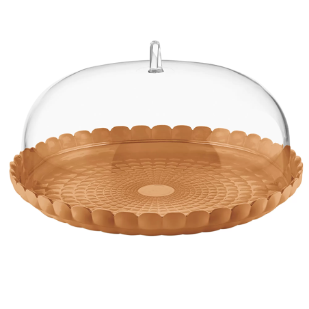 Prato para Bolo com Campânula Terracotta - Tiffany