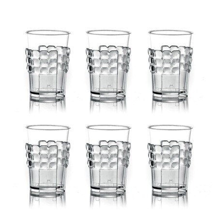 Juego de 6 Portavasos Transparente - Tiffany