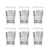 Juego de 6 Portavasos Transparente - Tiffany