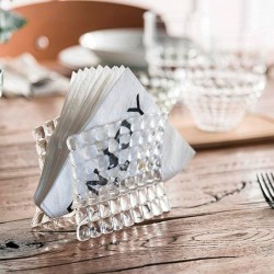 Table Napkin Holder 15,2cm Clear - Tiffany