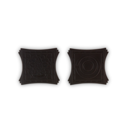 Set 2 Salvamanteles Magnéticos Negro