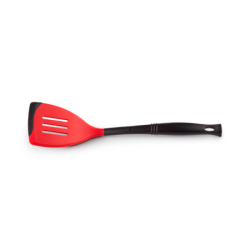 Professional Silicone Edge Slotted Turner Cerise