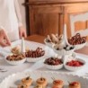 Juego de 2 Boles para Aperitivos Blanco Leche - Tiffany