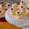Small Cake Stand with Dome Milk White - Tiffany
