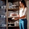 Prato Pequeno para Bolo com Campânula Branco Leite - Tiffany