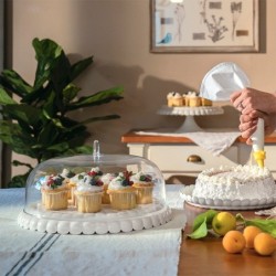 Cake Serving Set Milk White - Tiffany
