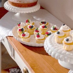 Cake Serving Set Milk White - Tiffany