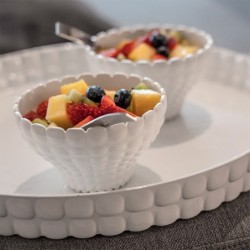Serving Cup 12cm Milk White - Tiffany