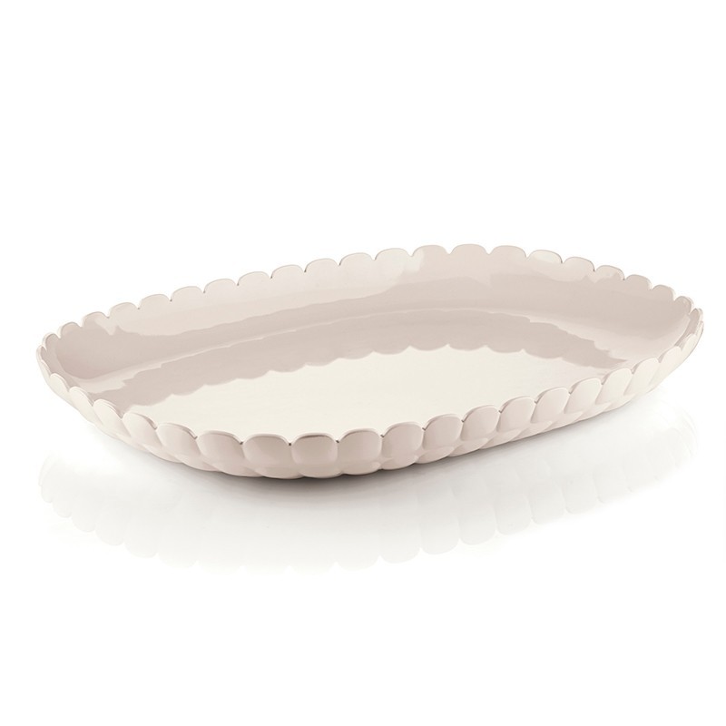 Tabuleiro Grande Branco Leite - Tiffany Tabuleiro Grande Branco Leite - Tiffany