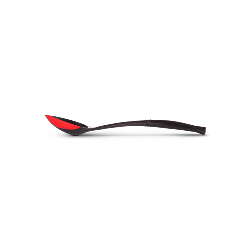 Silicone Edge Serving Spoon Cerise