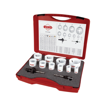 RUKO HSSE-CO 8 Bimetallic Sets in Plastic Box Sets.