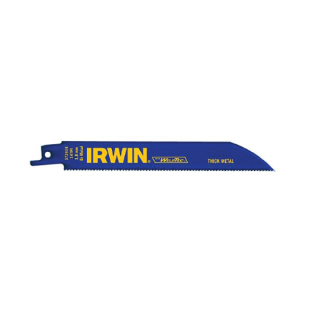 IRWIN WELDTEC Metal Cutting Bi-Metal Reciprocating Blade 818R 200 mm, 18 TPI (25un.)