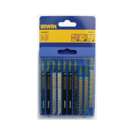 Juego de Hojas de Sierra de Calar para Metal y Madera con Vástago en T IRWIN (10un.)