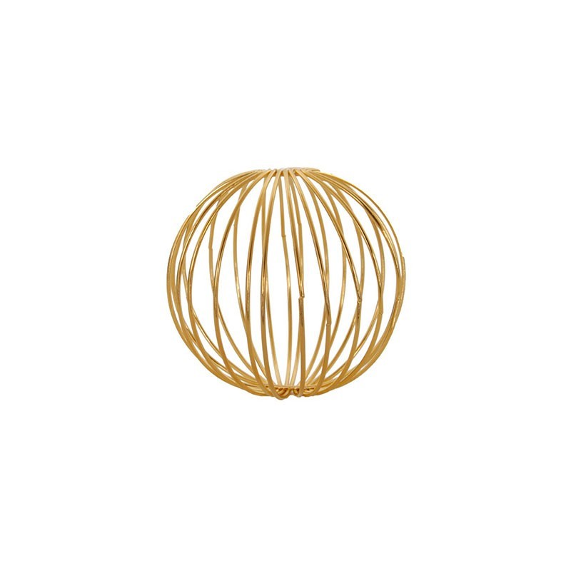 Set of 4 Golden Metal Balls - Deko Set of 4 Golden Metal Balls - Deko