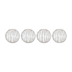 Conjunto de 4 Bolas Prata ø6cm - Deko
