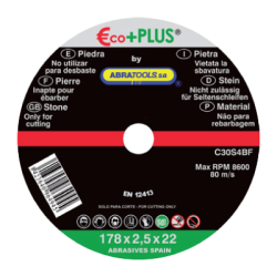 ECO+PLUS Stone Cut-Off Disc Ø 178 x 2,5 x 22 mm