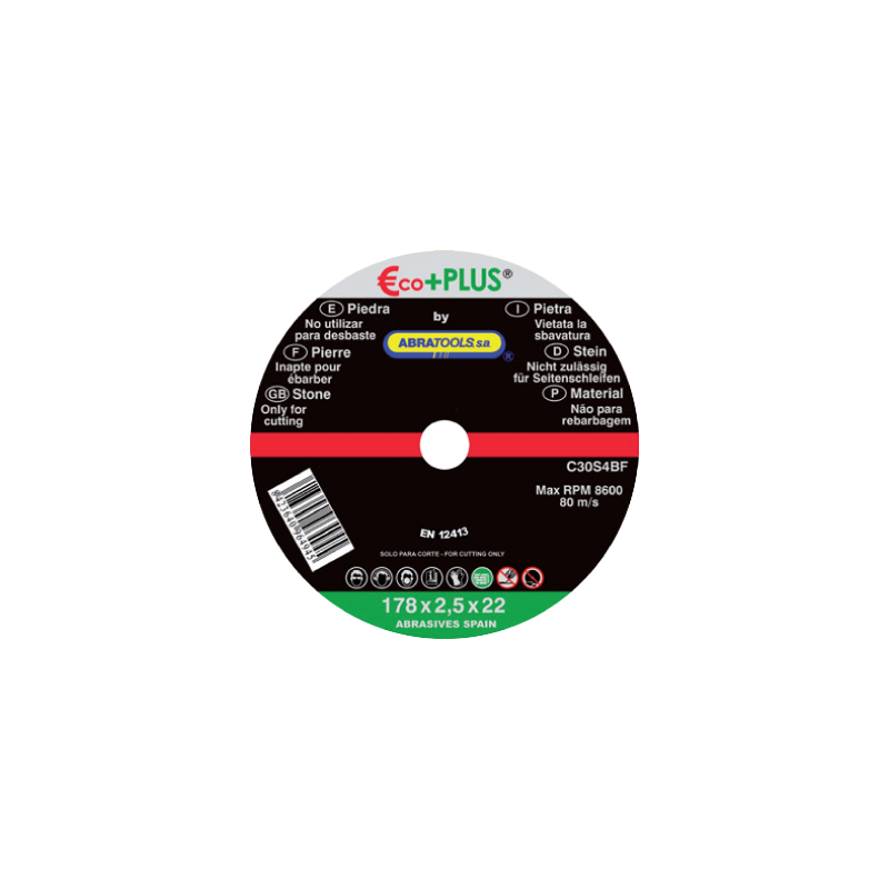 ECO+PLUS Stone Cut-Off Disc Ø 178 x 2,5 x 22 mm