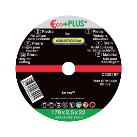ECO+PLUS Stone Cut-Off Disc Ø 178 x 2,5 x 22 mm