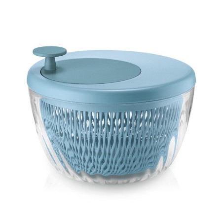 Salad Spinner with Lid Ø26cm Matt Blue - Spin&Store