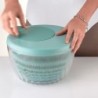 Salad Spinner with Lid Ø26cm Green - Spin&Store