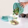 Salad Spinner with Lid Ø26cm Green - Spin&Store