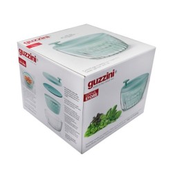 Salad Spinner with Lid Ø26cm Green - Spin&Store
