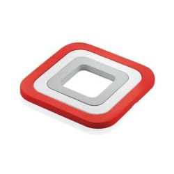 Set of 3 Trivets Red