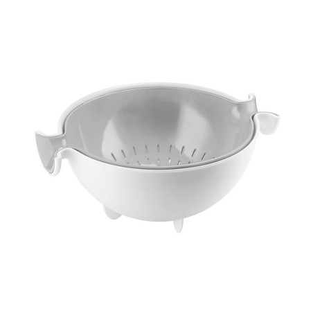 Juego de Colador con Recipiente Gris - Spin&Drain
