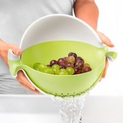 Juego de Colador con Recipiente Verde - Spin&Drain