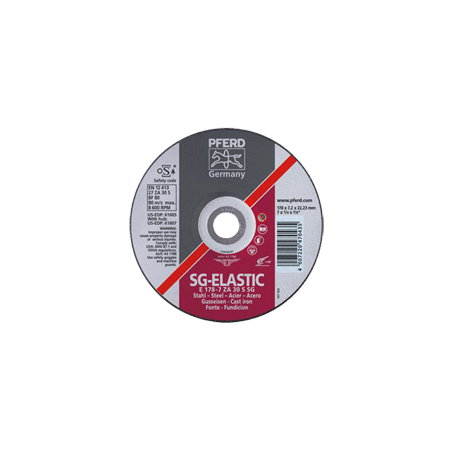 Discos De Rebarbar Linha Alto Rendimento SG-Elastic Aço PFERD E 230-4,1 ZA 30 S SG Pipe/22,23