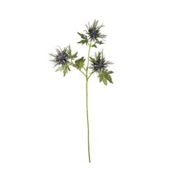 Artificial Thistle Twig 67cm Blue – Deko